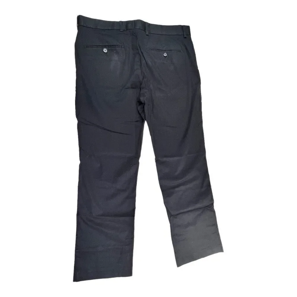 Express Design Studio Men's Straight Leg Producer Dress Pants Black Size 34/32